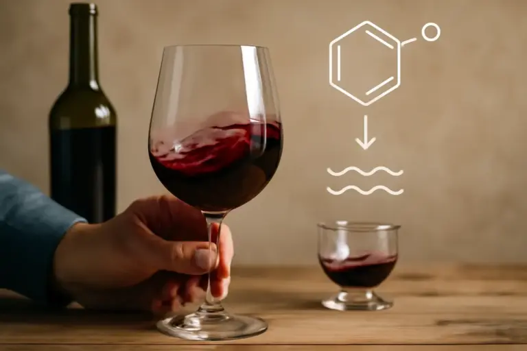 Perché agitare il vino nel bicchiere? Il principio chimico che fa emergere nuovi sapori