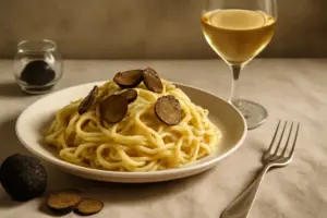 Pasta al tartufo e vino: la combinazione che esalta il profumo senza alterarlo